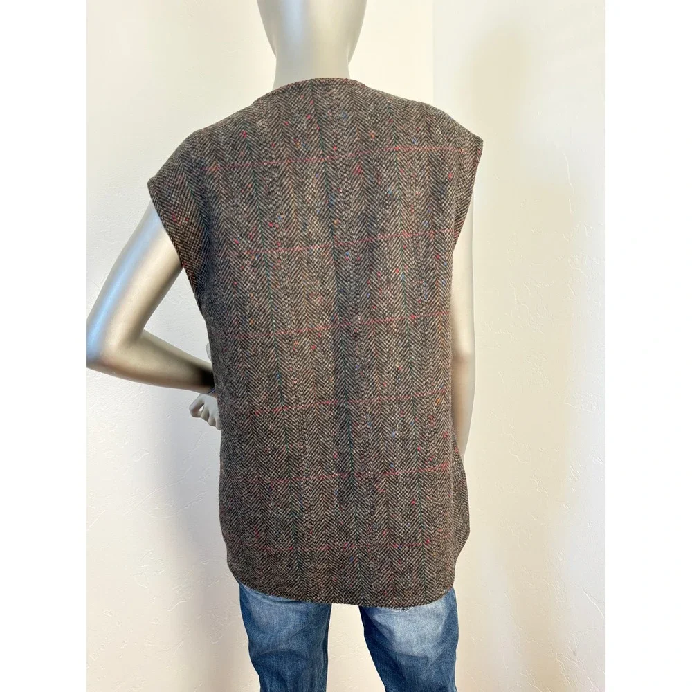 Jimmy Hourihan‎ Men's 100% Wool Tweed Vest S